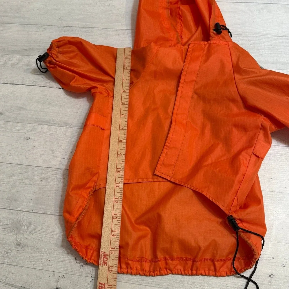 Dog‎ rain suit two piece jacket and pants size orange 6/8